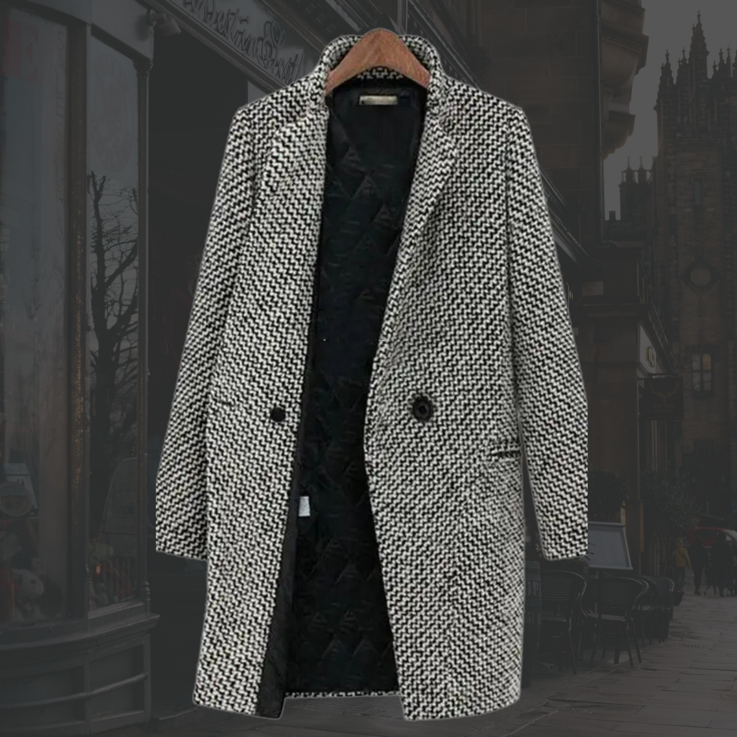 Women's Coat Defined Lapel Neckline