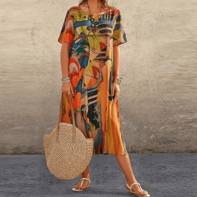 Hanna | Women’s Printed Midi Dress