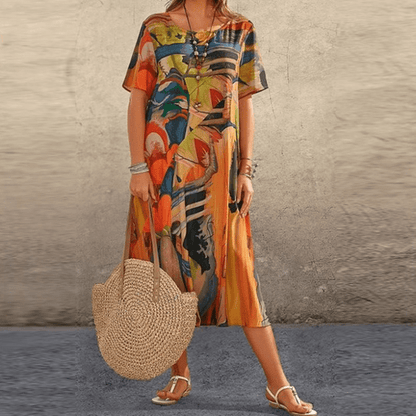 Hanna | Women’s Printed Midi Dress