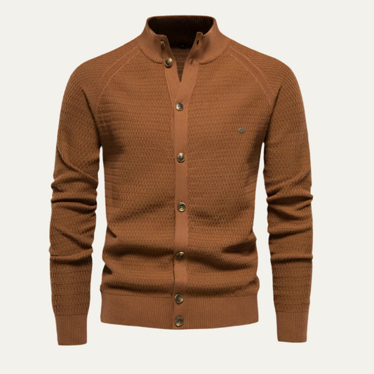 Men's Cotton Blend Cardigan - Fashinoza