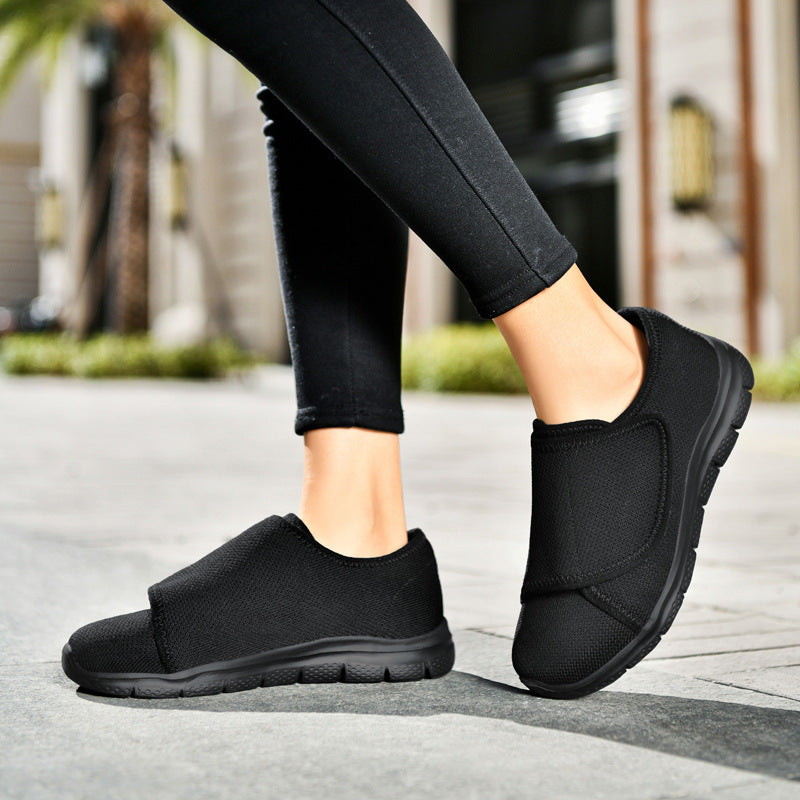Orthopedic Diabetic Walking Shoes for Women with Wide Width and Adjustable Strap