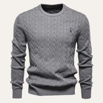 Men's Crew Neck Sweater Knitwear - Fashinoza