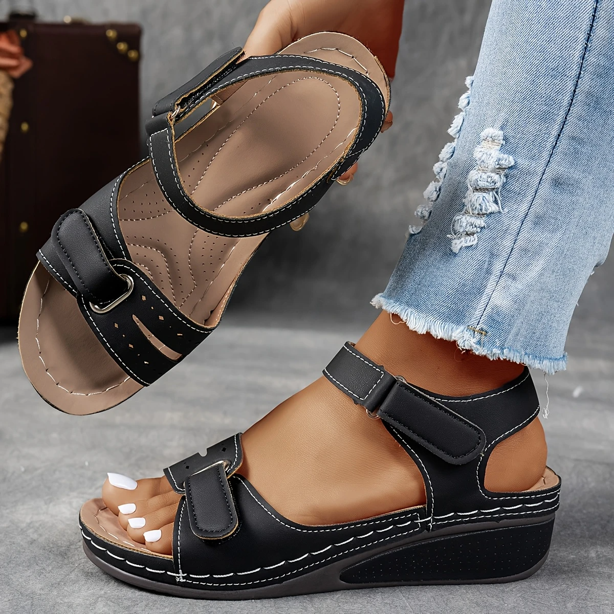 Women's Platform Wedge Sandals Cushioned