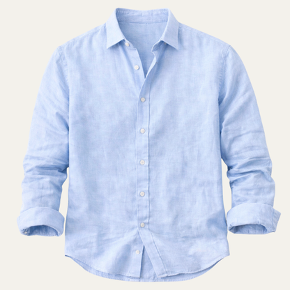 Men's Cotton Linen Summer Shirt - Fashinoza