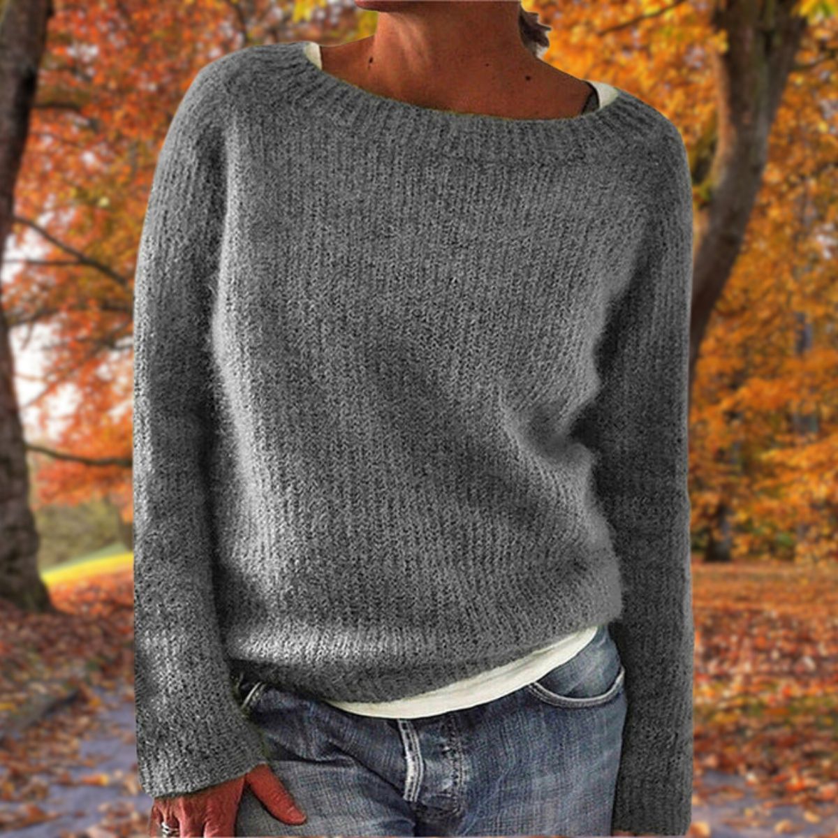Brooklyn | Women’s Spring Relaxed Long Sleeve Knit Top