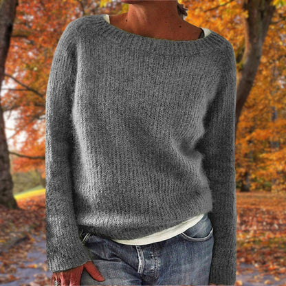 Brooklyn | Women’s Spring Relaxed Long Sleeve Knit Top