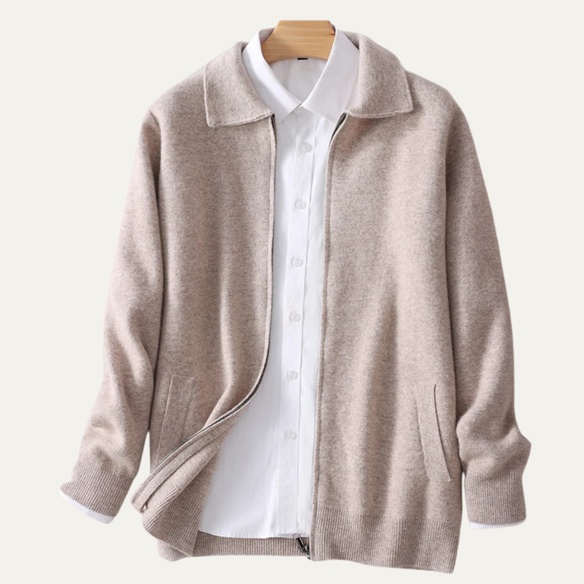 Men's Soft Wool Cardigan Sweater
