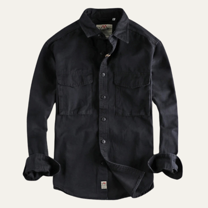 Men's Safari Work Shirt Cotton Button Up