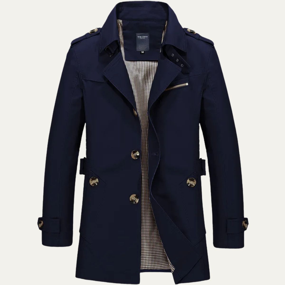 Mauro Icardi Men's Trench Coat Elegant Style