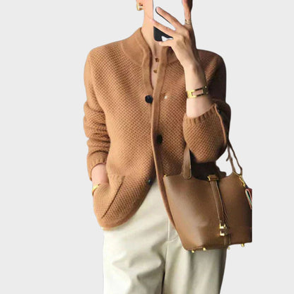 Women's Elegant Button Cardigan