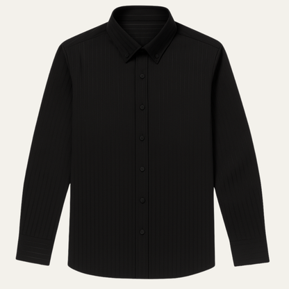 Harrington Men's Vintage Dress Shirt Turn Down Collar Button Up - Fashinoza