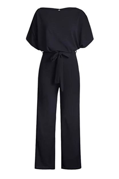 Stella Women's Wide Leg Jumpsuit Belted Batwing Sleeves