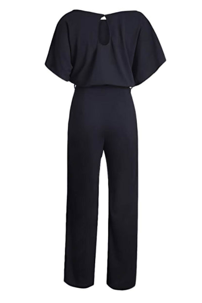 Stella Women's Wide Leg Jumpsuit Belted Batwing Sleeves