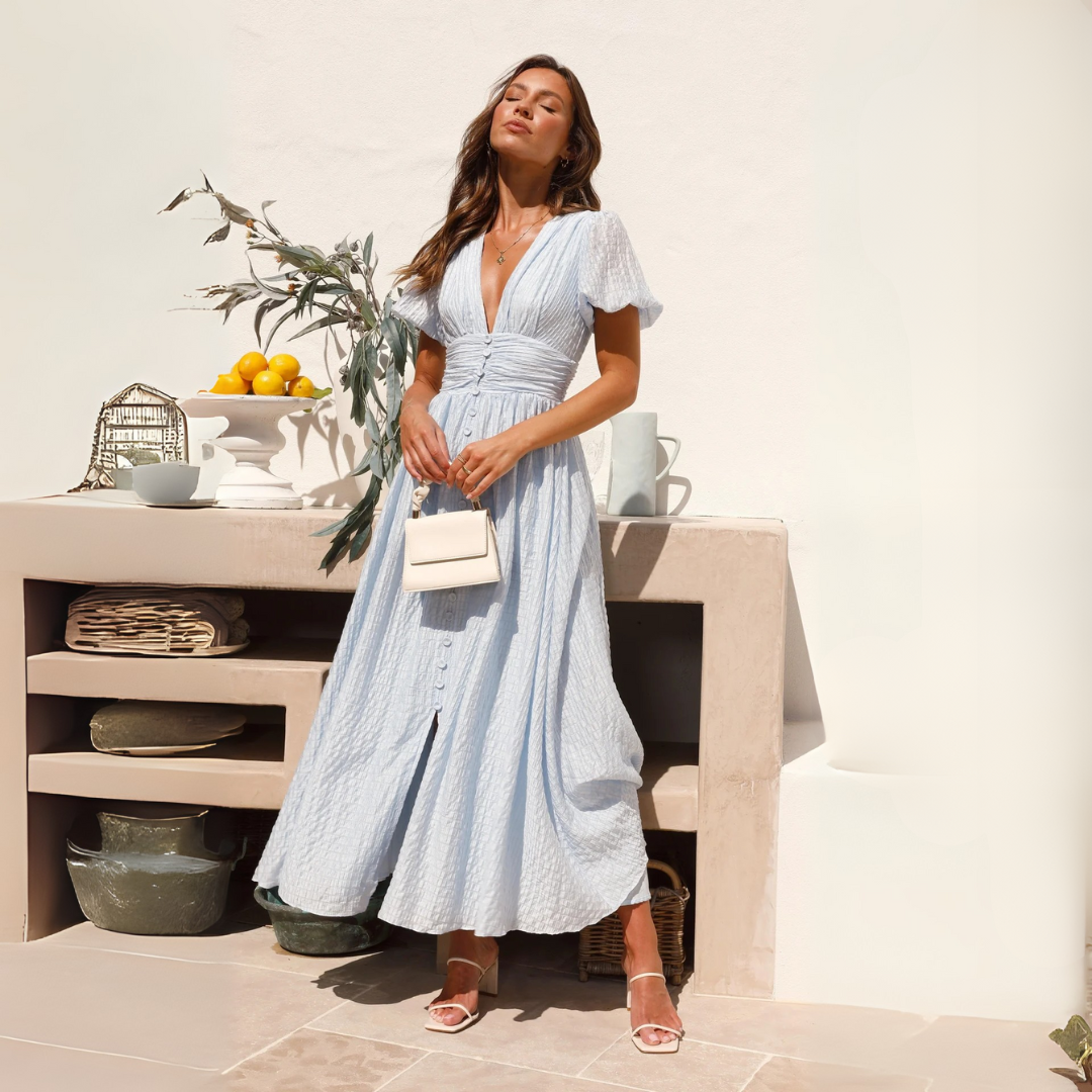 Women's Flowy Maxi Dress - Fashinoza