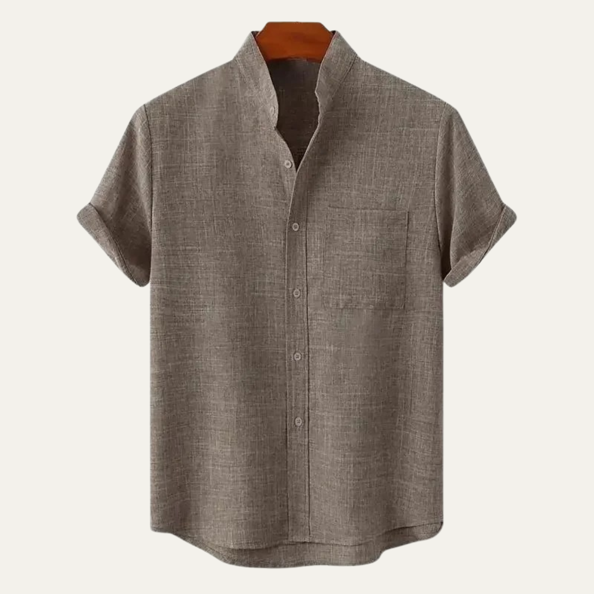 Men's Cotton Beach Shirt Casual Summer White