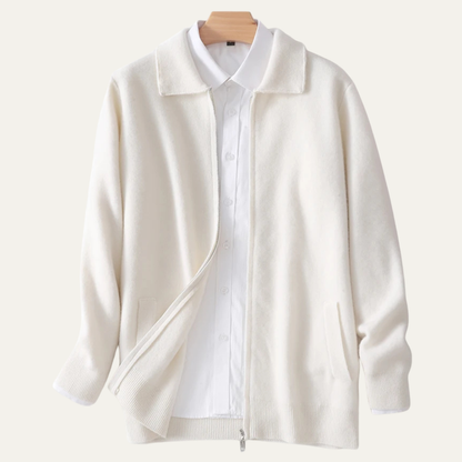 Men's Soft Wool Cardigan Sweater