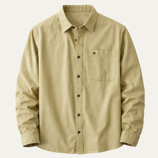 Men's Cotton Button Down Casual Shirt - Fashinoza