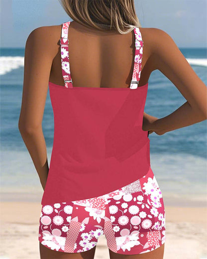 Women's Floral Two-Piece Swimsuit Comfortable Fit
