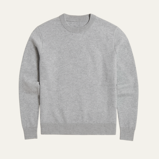 Men's Slim Fit Knit Crew Neck Sweater - Fashinoza