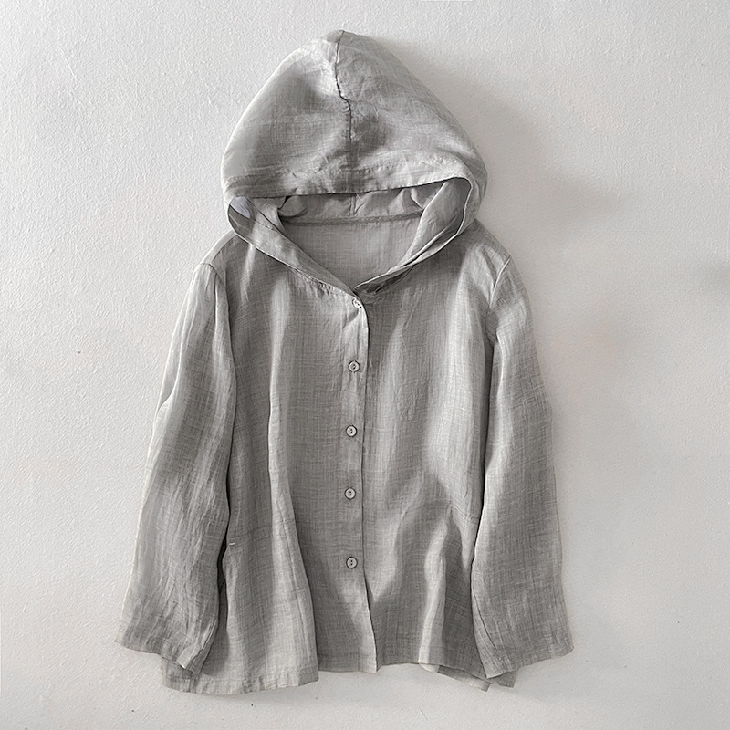 Women's Linen Hoodie
