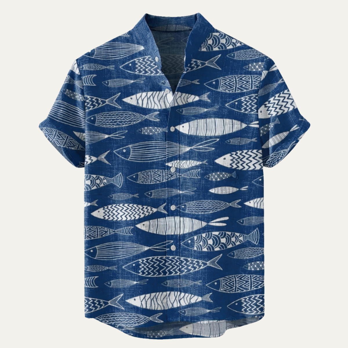 Men's Linen Hawaiian Shirt Retro Beach Style - Fashinoza