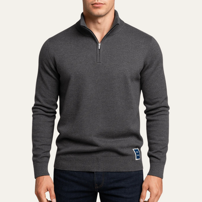 Men's Half Zip Knit Sweater Smart Casual