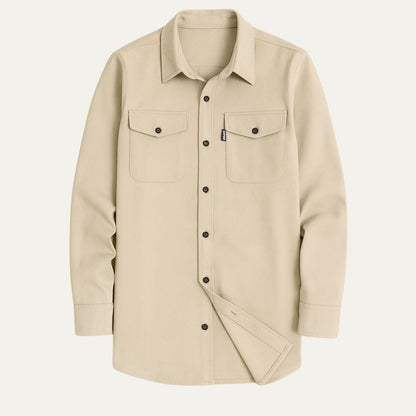 Men's Casual Shirt Jacket Cotton Overshirt