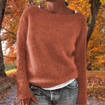 Brooklyn | Women’s Spring Relaxed Long Sleeve Knit Top