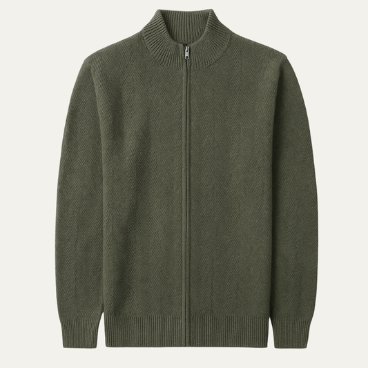Men's Soft Wool Knit Cardigan - Fashinoza