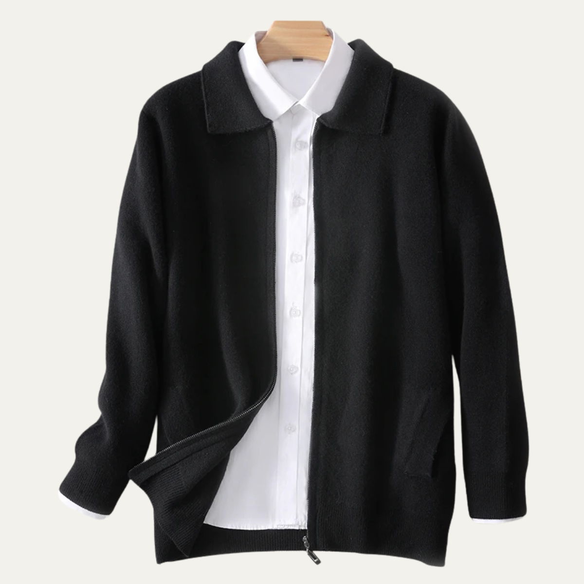 Men's Soft Wool Cardigan Sweater