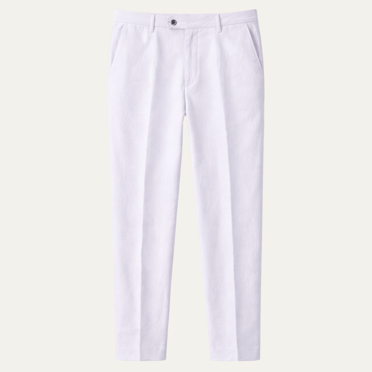 Men's Slim Fit Linen Dress Pants Silver - Fashinoza