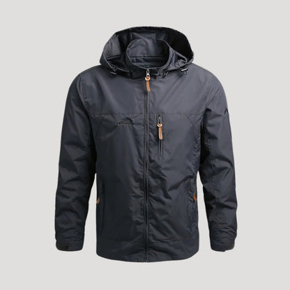 Jason | Men’s Spring Hooded Zip Front Jacket