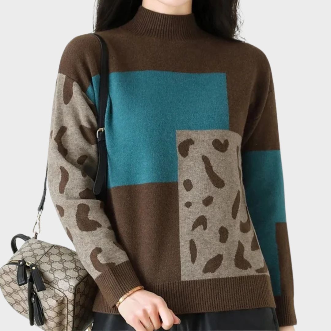 Women's High Collar Sweater Comfortable - Fashinoza