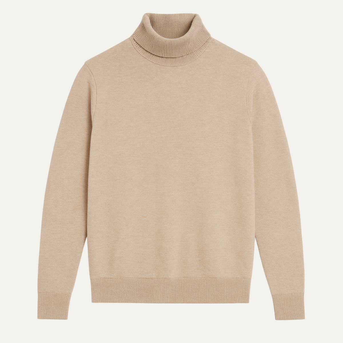 Men's Classic Turtleneck Knit Sweater - Fashinoza