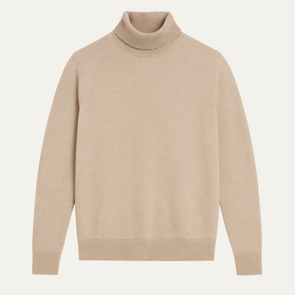 Men's Classic Turtleneck Knit Sweater - Fashinoza