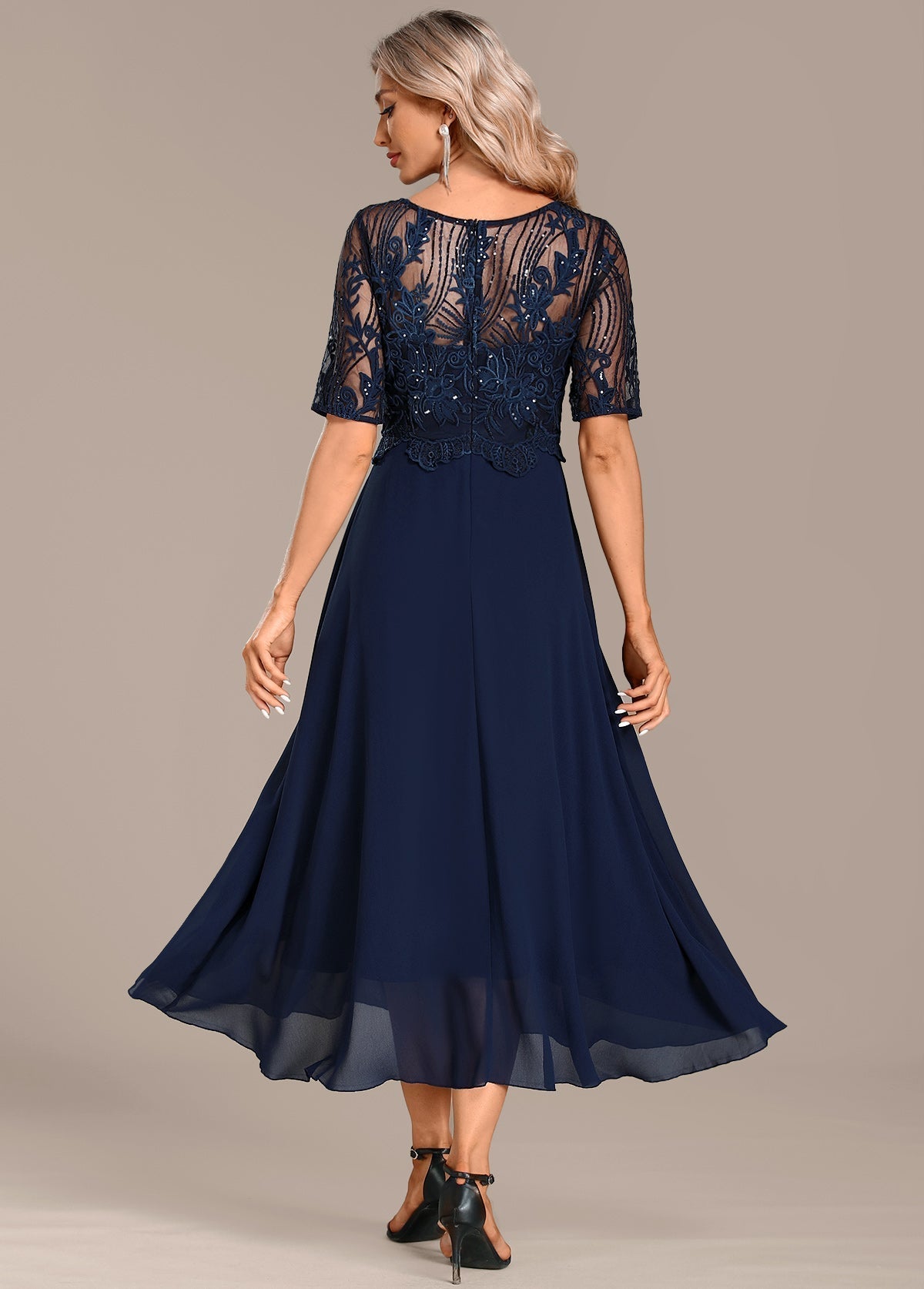 Women's Layered Midi Dress Skirt