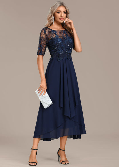 Women's Layered Midi Dress Skirt
