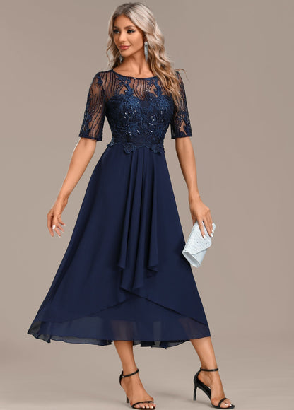 Women's Layered Midi Dress Skirt