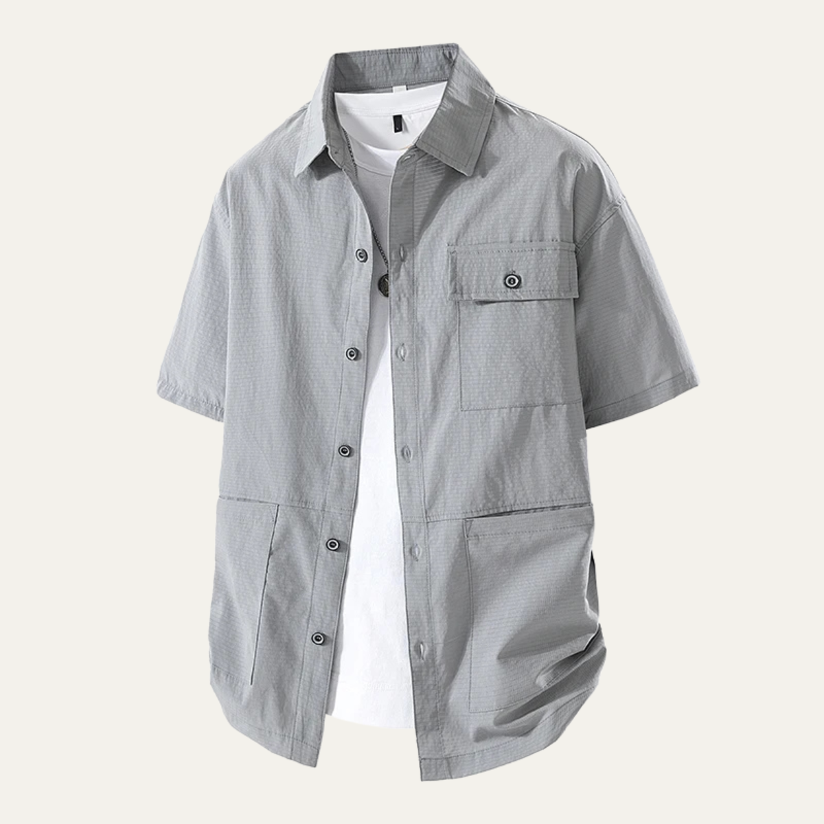 Vernazza Men's Casual Button Down Shirt Lightweight