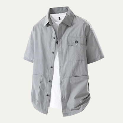 Vernazza Men's Casual Button Down Shirt Lightweight