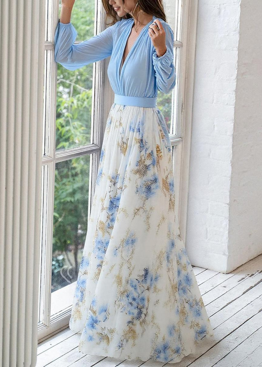Spring Floral Maxi Dress