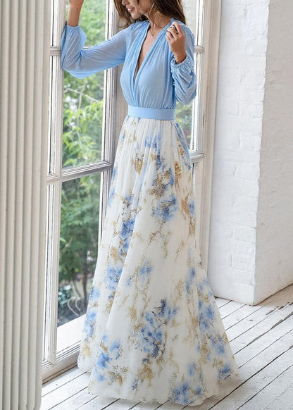 Spring Floral Maxi Dress