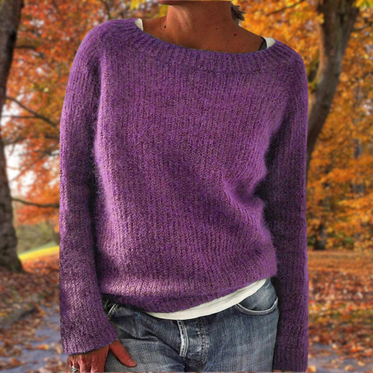 Brooklyn | Women’s Spring Relaxed Long Sleeve Knit Top
