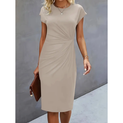 Women's Short Sleeve Midi Dress