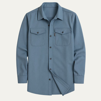 Men's Casual Shirt Jacket Cotton Overshirt