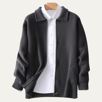 Men's Soft Wool Cardigan Sweater