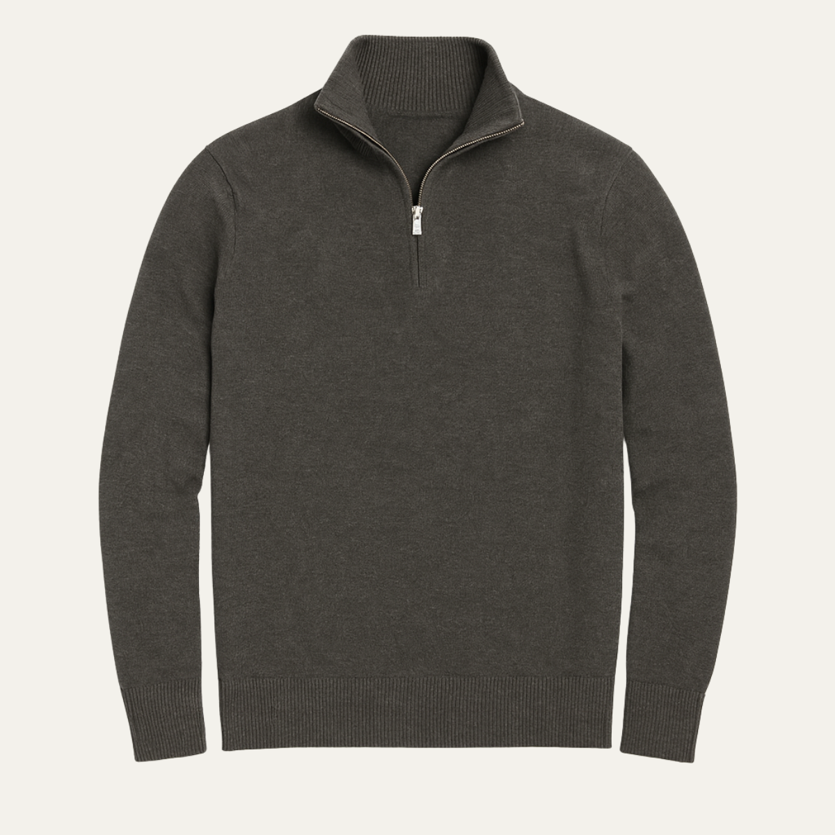 Men's Quarter Zip Sweater Lightweight Knit - Fashinoza