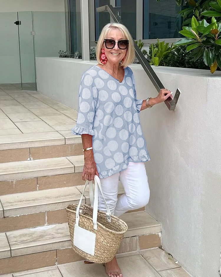 Stylish Women's V-Neck Blouse
