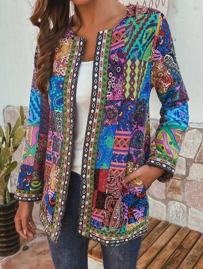 Women's Knitted Cardigan Retro Style - Fashinoza