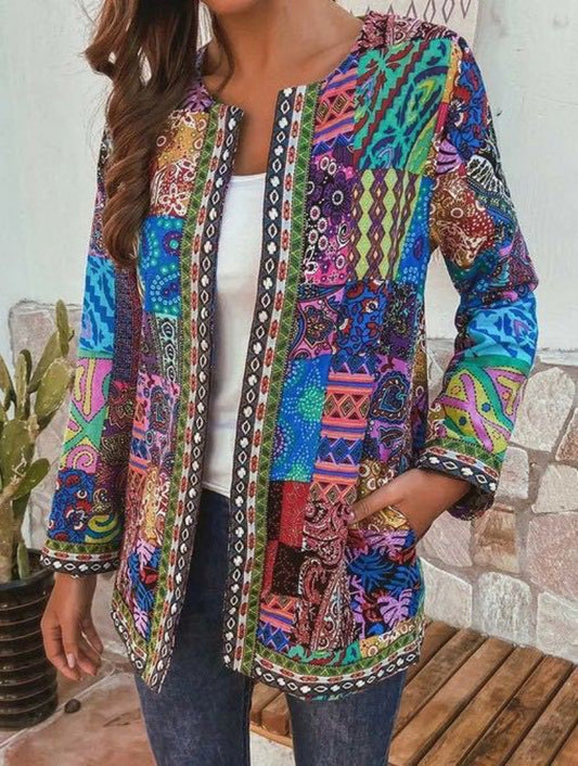 Women's Knitted Cardigan Retro Style - Fashinoza
